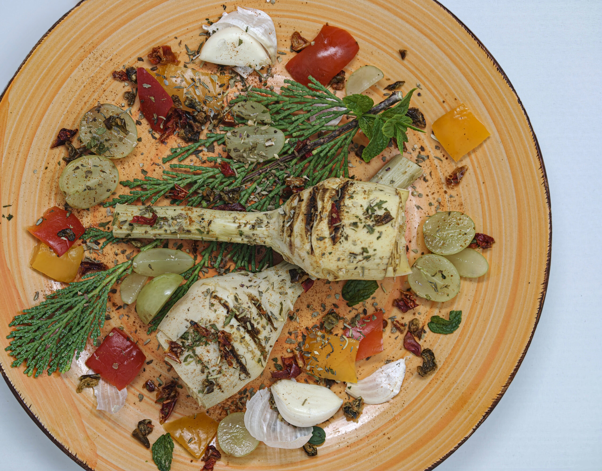 Carciofi alla romana alla griglia